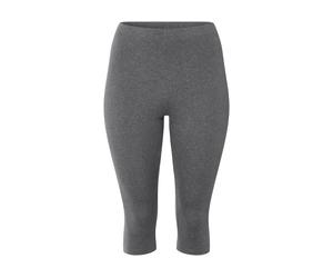 esmara® Damen Capri-Leggings, Bio-Baumwolle (Grau, Xl(48/50))