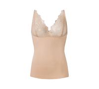 Esmara® Damen Formhemd Silhouettenzauber (schmale Träger/beige, L(44/46))