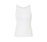 esmara® Damen Geripptes BH-Top, mit integrierten Cups (Weiß, M(40/42)) weiss M(40/42)