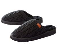 esmara® Damen Hausschuhe Leder Lammfell (Schwarz, 37)