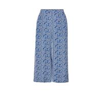 esmara® Damen Hose Wide Leg (Blau/Weiß, 36) blau 36