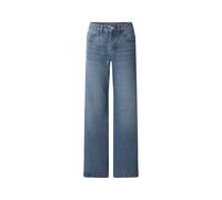 Esmara® Damen Jeans, Wide Leg, hohe Leibhöhe (Blau, 34)