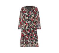 Esmara® Damen Kleid Chiffon (Schwarz/Rot, 40)