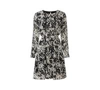 Esmara® Damen Kleid Chiffon (Schwarz/Weiß, 36)