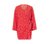 Esmara® Damen Kleid kurz Wickeloptik (Gemustert, M (40/42))