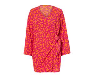 esmara® Damen Kleid kurz Wickeloptik (Gemustert, S (36/38))