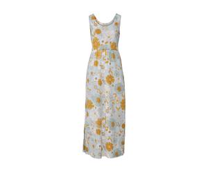 Esmara® Damen Kleid Maxi (Blumen/blau, L (44/46))