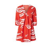 Esmara® Damen Kleid midi Leinen (Rot, 38)