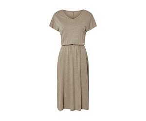Esmara® Damen Kleid Midi (Taupe, M(40/42))