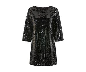 esmara® Damen Kleid Pailletten (Schwarz, S(36/38))