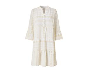 Esmara® Damen Kleid Tunika (Creme, M(40/42))
