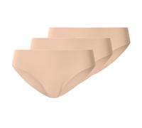 esmara® Damen Lasercut-Slips, 3 Stück (Beige, S(36/38))