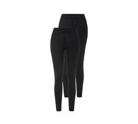 esmara® Damen Leggings 2er (Schwarz, XL (48/50)) schwarz XL (48/50)