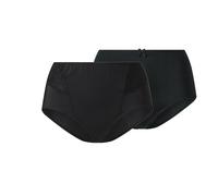 esmara® Damen Miederslip 2er, formgebend (Schwarz, L(44/46)) schwarz L(44/46)