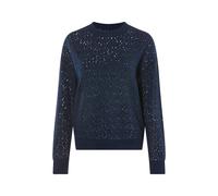 Esmara® Damen Pullover Lochstrick (Blau, S (36/38))