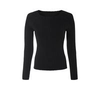 esmara® Damen Pullover Rippe (Schwarz, L (44/46)) schwarz L (44/46)