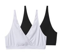 Esmara® Damen Still-Bustiers, 2 Stück (Schwarz/weiß, M(40/42))