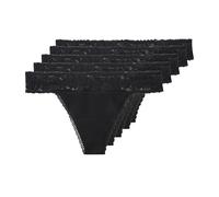 esmara® Damen String, 5 Stück (Schwarz, L(44/46)) schwarz L(44/46)