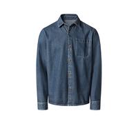 esmara Men Herren Jeanshemd, mit verlängerter Rückseite (Blau, Xl(43/44)) blau XL(43/44)