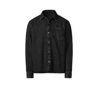 esmara Men Herren Jeanshemd, mit verlängerter Rückseite (Schwarz, Xl(43/44)) schwarz XL(43/44)