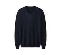 Esmara MEN Herren Premium Pullover Kaschmir-Seide-Merinowolle-Mix (Navy, L (52/54))