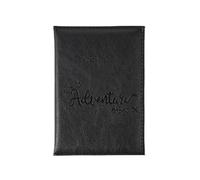 ESMENATZLS Reisepasshülle mit Farbwechsel, Buchstaben-Druck, Reisepasshülle, Flugticket-Clip, für Herren und Damen, Reisezubehör, Schwarz , Einheitsgröße