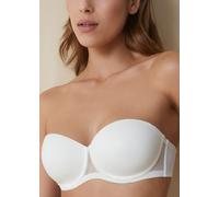 Esmeralda Selbsttragender Selene Pearl Balconette - trägerloser BH, Silikonunterstützung - Größe 75 C