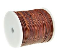 esnado Lederschnur Rund - 1 mm. Antik Hellbraun. 5 Meter | ECHTES Leder | pflanzlich gegerbt | ideal für die Herstellung von Schmuck und Armbändern, Basteln oder Dekorieren, DIY-Projekt, Mittelalter