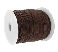 esnado Lederschnur Rund - 1 mm. Braun. 100 Meter auf Rolle | ECHTES Leder | pflanzlich gegerbt | ideal für die Herstellung von Schmuck und Armbändern, Basteln, Dekorieren, DIY-Projekte, Mittelalter