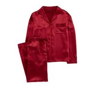 ESPA Silk Pyjamas - Claret Rose - M
