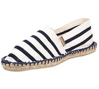 Espadrij L'Originale Classic gestreift Ecru/Marine Damen Espadrilles Sommerschuhe (39)