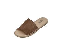 Espadrij L'ORIGINALE Damen Pantolette PLAGE VELOUR marron, Größe:42 EU