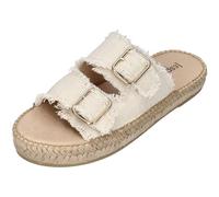 Espadrij L'ORIGINALE Pantoletten CLAQUETTE LINEN nature, Größe:39 EU