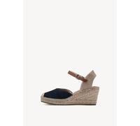 Tamaris Damen Espadrilles mit Keilabsatz, blau, 39 EU