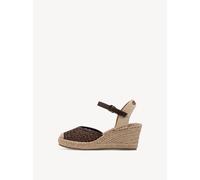 Tamaris Damen Espadrilles Modell 2961042 mit Keilabsatz Braun Größe 40 EU