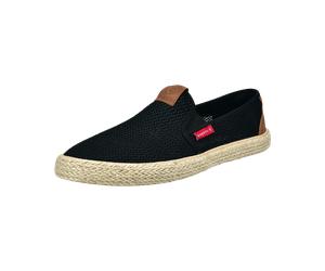 Espadrille BUGATTI, Damen, Gr. 45, schwarz, Textil, Schuhe Espadrille, Slipper, Schlupfschuh, Sommerschuh mit Kontrastdetails (31712741-45) schwarz