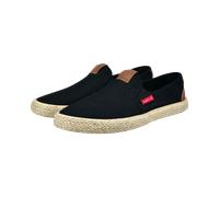 Espadrille BUGATTI, Herren, Gr. 45, schwarz, Textil, Schuhe Espadrille, Slipper, Schlupfschuh, Sommerschuh mit Kontrastdetails (31712741-45) schwarz
