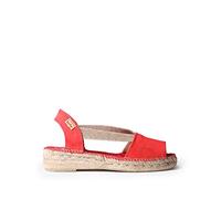 Espadrille für Damen aus Leder- Ella Himbeere, 41 EU