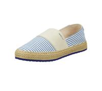 Espadrille GANT "RAFFIAVILLE", Damen, Gr. 40, hellblau, creme, Textil, gestreift, Schuhe Espadrille, Slipper, Sommerschuh, Loafer zum Schlupfen (63920746-40) hellblau, creme