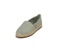 Espadrille MARC O'POLO "aus edlem Velours-Ziegenleder", Damen, Gr. 36, calm sage, Obermaterial: 100% Leder (Ziege), unifarben, Schuhe Espadrille (63310060-36) calm sage