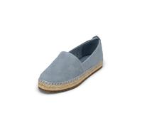 Espadrille MARC O'POLO "aus edlem Velours-Ziegenleder", Damen, Gr. 40, blau (light blau), Obermaterial: 100% Leder, unifarben, Schuhe Espadrille (84646013-40) light blau