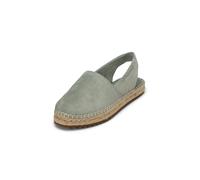 Espadrille MARC O'POLO "aus Suede-Ziegenleder", Damen, Gr. 38, calm sage, Obermaterial: 100% Leder (Ziege), unifarben, Schuhe Espadrille (79159302-38) calm sage