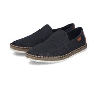 Espadrille RIEKER, Herren, Gr. 42, schwarz, Textil, Schuhe Espadrille, mit luftdurchlässiger Perforation (59206001-42) schwarz