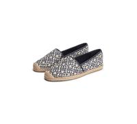 Tommy Hilfiger Damen Th Monogram Jacquard Fw0fw09501 Espadrilles, Blue (Space Blue), 38 EU