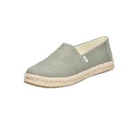 Toms Alpargata Rope 2.0 vetiver grey recycled cotton slubby woven 37