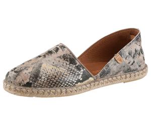 Espadrille VERBENAS "CARMEN", Damen, Gr. 40, schlangendruck, Leder, Reptilienprägung, Schuhe Espadrille, Slipper, Schlupfschuh, Sommerschuh, Urlaubschuh in Reptil-Optik (16403321-40) schlangendruck