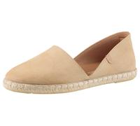 Espadrille VERBENAS "CARMEN SERRAJE", Damen, Gr. 35, beige (sand), Veloursleder, Schuhe Espadrille, Schlupfschuh, Sommerschuh, Loafer mit typischem Jute-Rahmen (32503863-35) sand