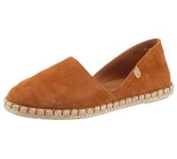 Espadrille VERBENAS "CARMEN SERRAJE", Damen, Gr. 35, braun (cognac), Veloursleder, Schuhe Espadrille, Sommerschuh, Schlappen mit Jute-Rahmen (99322901-35) cognac