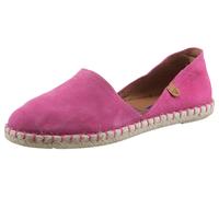 Espadrille VERBENAS "CARMEN SERRAJE", Damen, Gr. 35, pink (fuchsia), Veloursleder, Schuhe Espadrille, Schlupfschuh, Sommerschuh, Loafer mit typischem Jute-Rahmen (13861728-35)