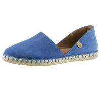 Espadrille VERBENAS "CARMEN SERRAJE", Damen, Gr. 39, blau (royalblau), Veloursleder, Schuhe Espadrille, Schlupfschuh, Sommerschuh, Loafer mit typischem Jute-Rahmen (41684163-39) royalblau